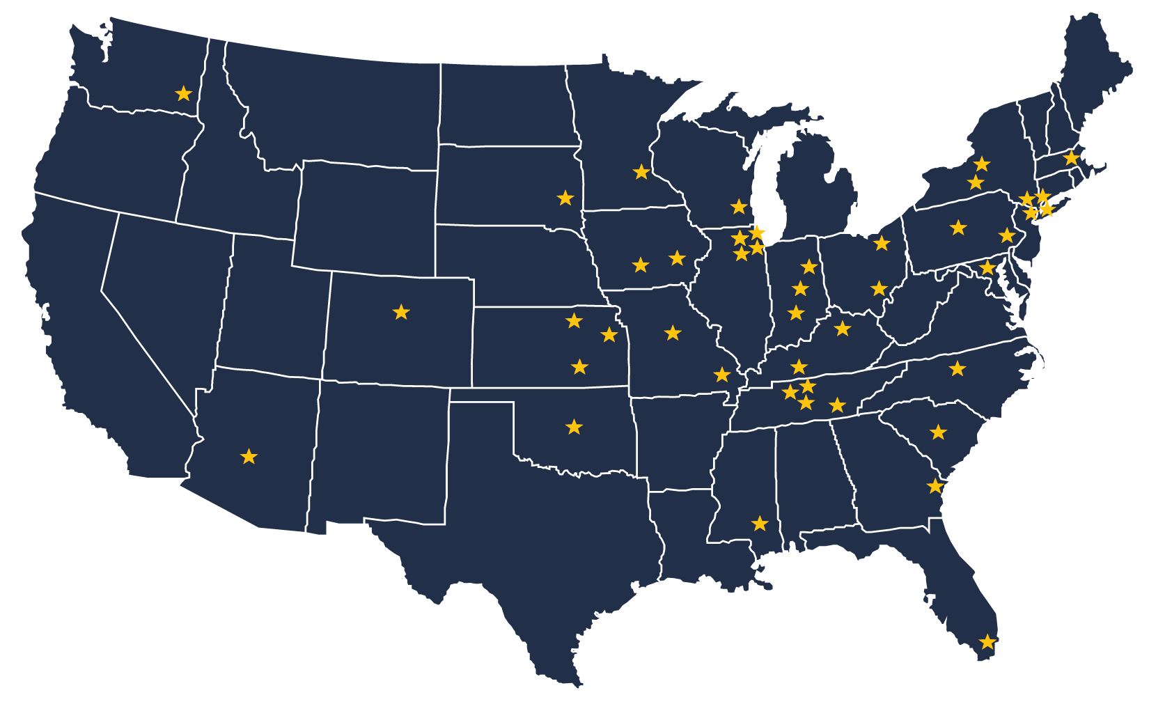 Locations of College Fair Sponsors & Exhibitors